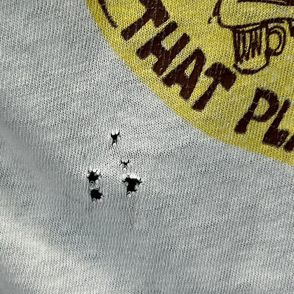 Vintage 60s 70s Distressed That Place Across Sports Arena T Shirt White S Small - Picture 4 of 16